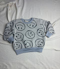 Sweater - Smiley grijs