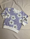 Sweater - Bloemen lila