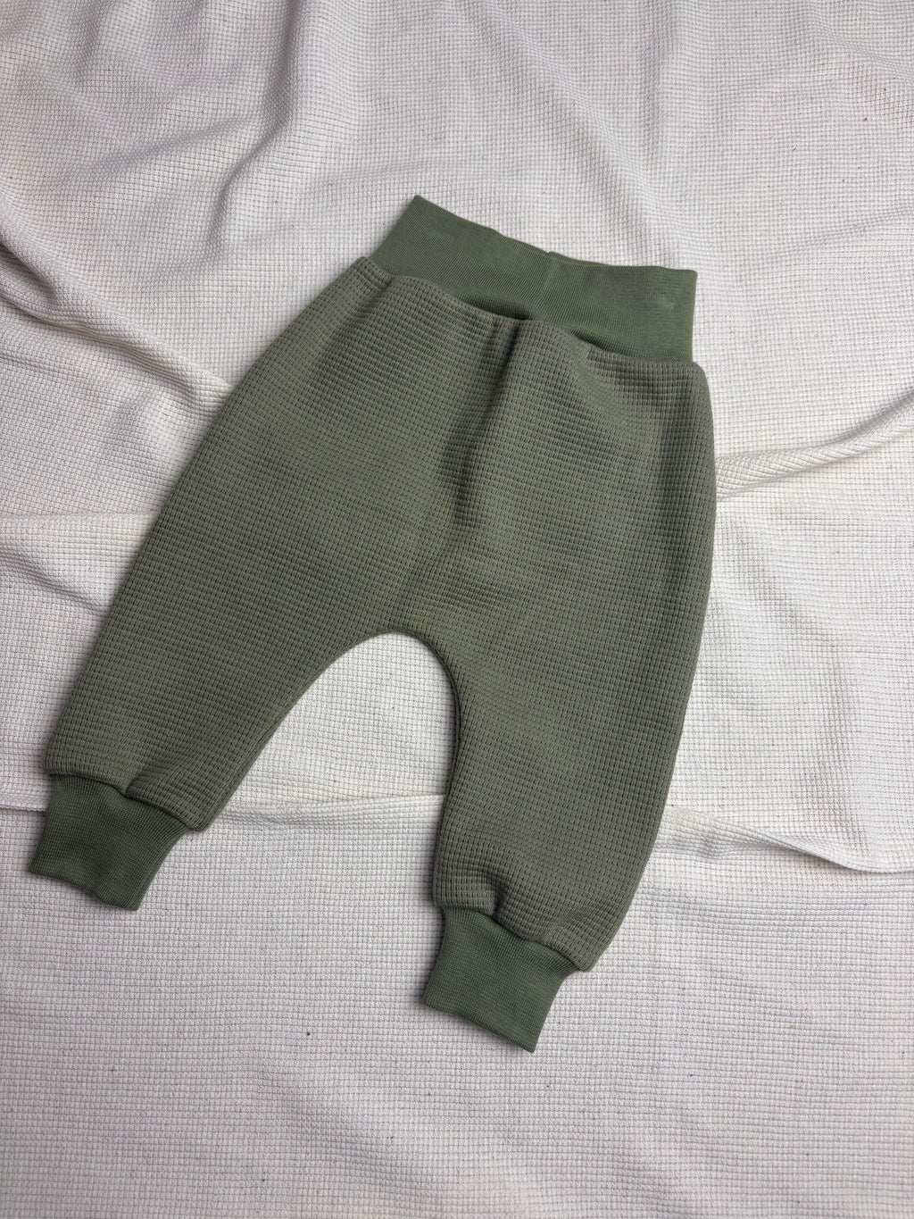 Broekje - Wafelstof groen