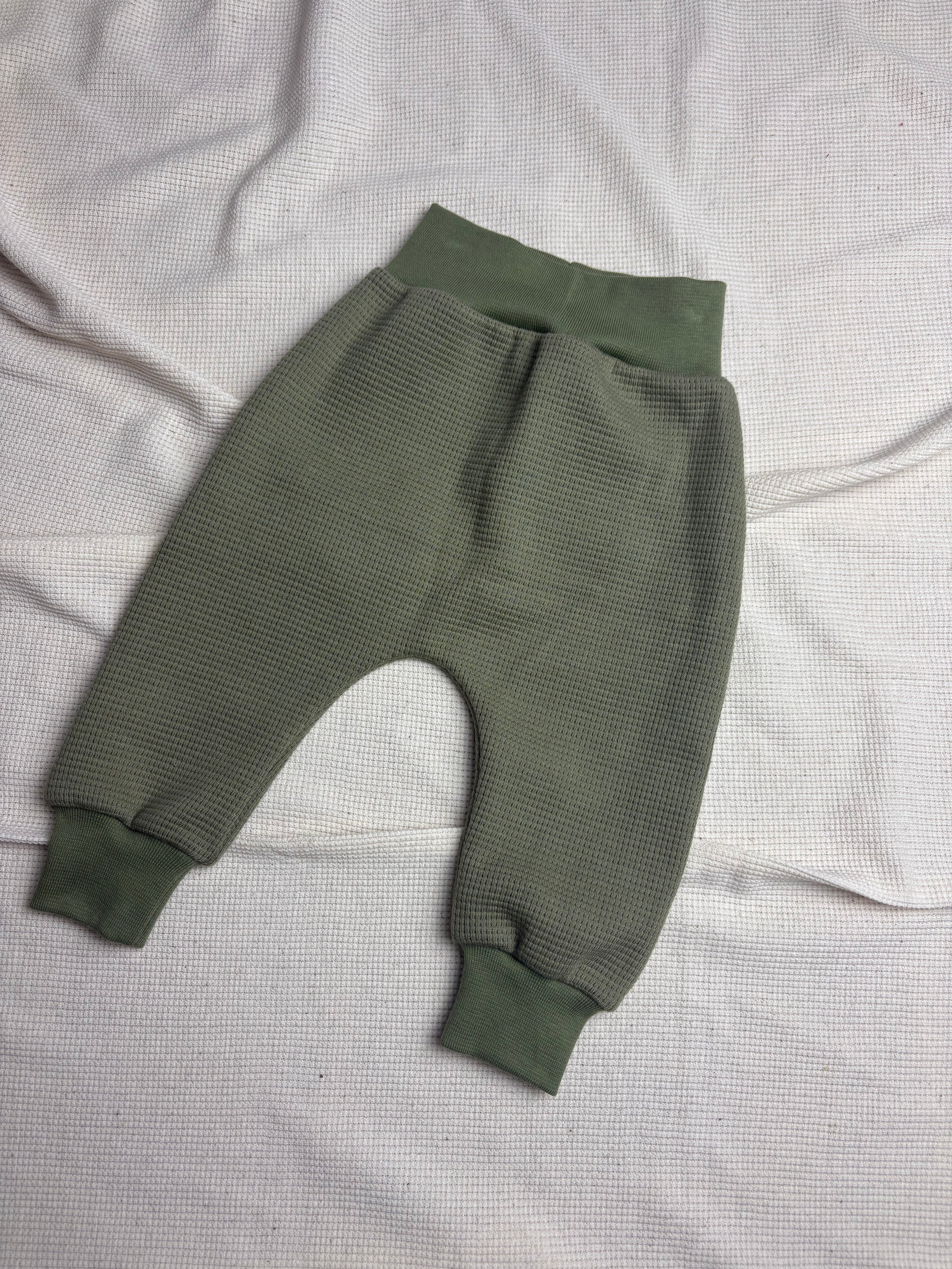 Broekje - Wafelstof groen