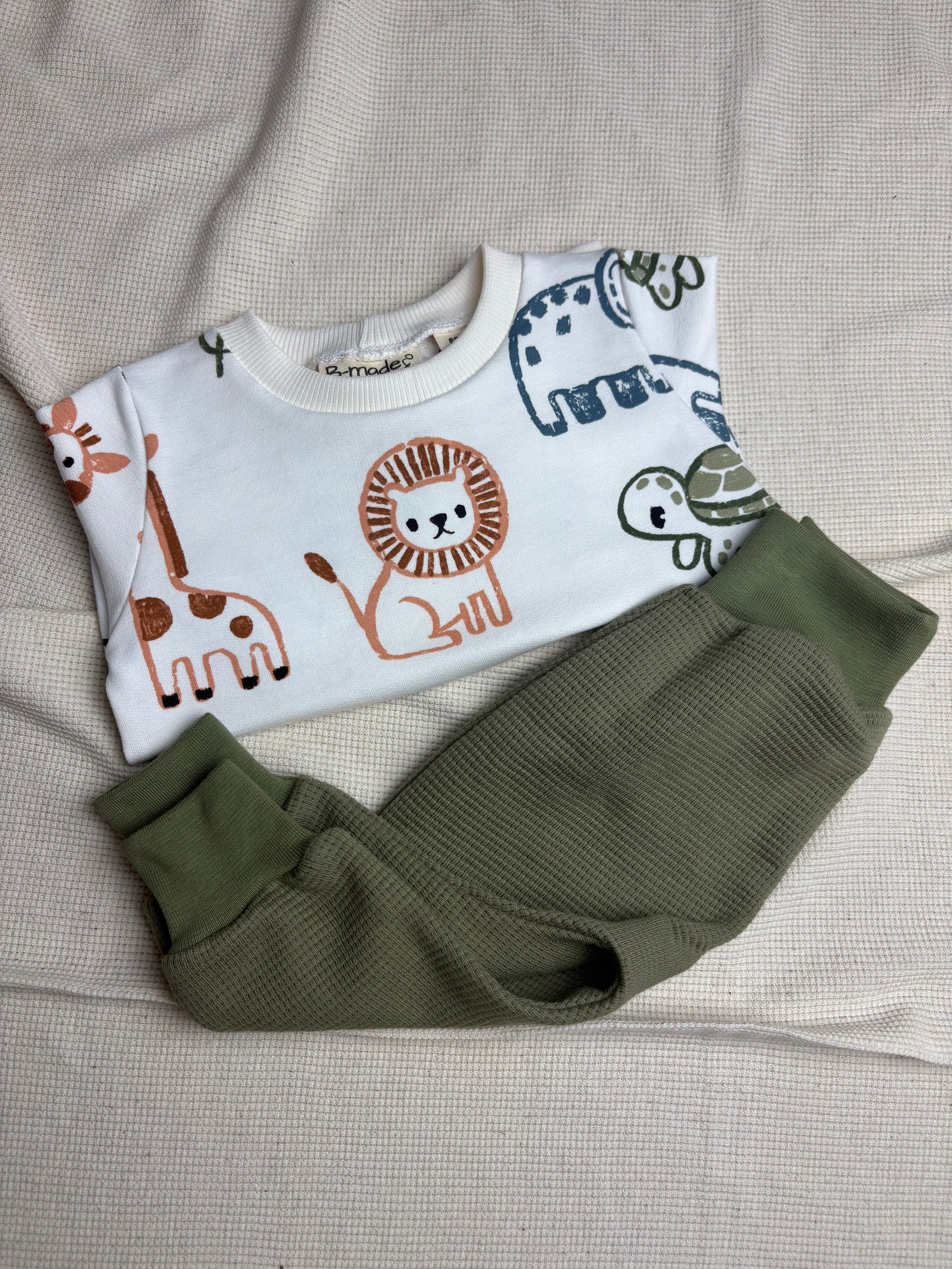 Broekje - Wafelstof groen