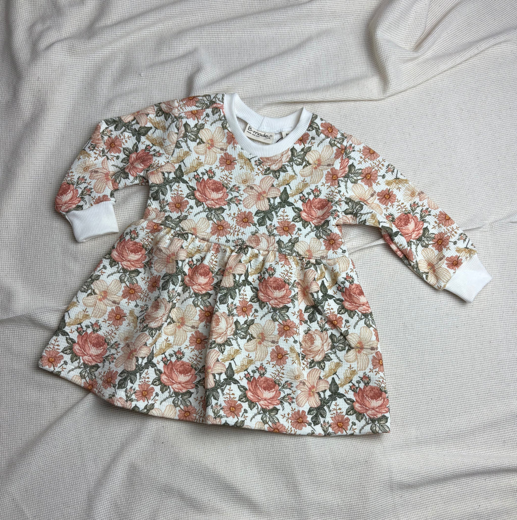 Kleedje - Wafelstof bloemen